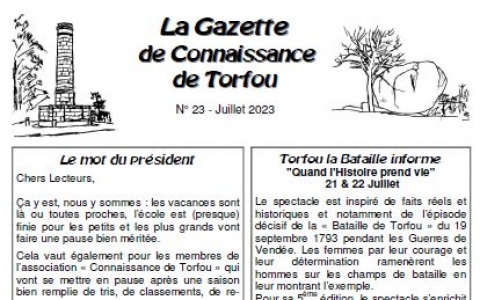 La gazette de Juillet 2023