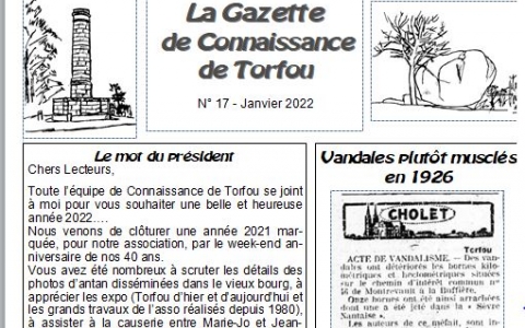 La gazette de Janvier 2022