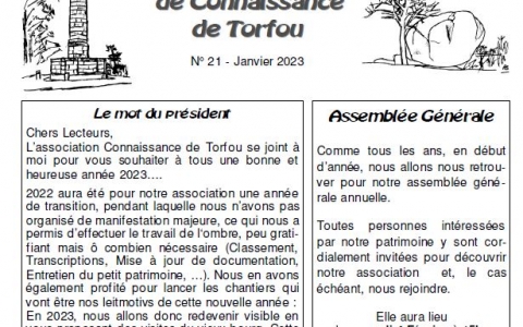 La gazette de Janvier 2023